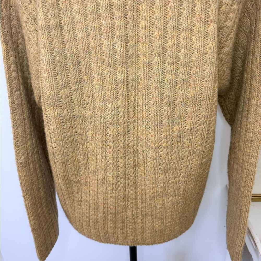 Vintage L.L. Bean Wool Knit Zip Front Cardigan Sz M - Picture 9 of 13